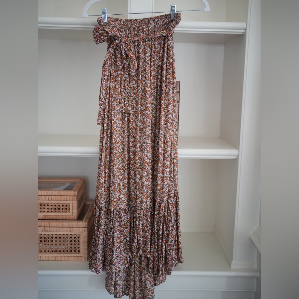 Anthro Floral Maxi Skirt